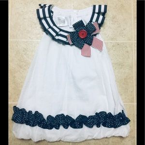 “Bonnie Jean” spring / summer patriotic 4th of July dress